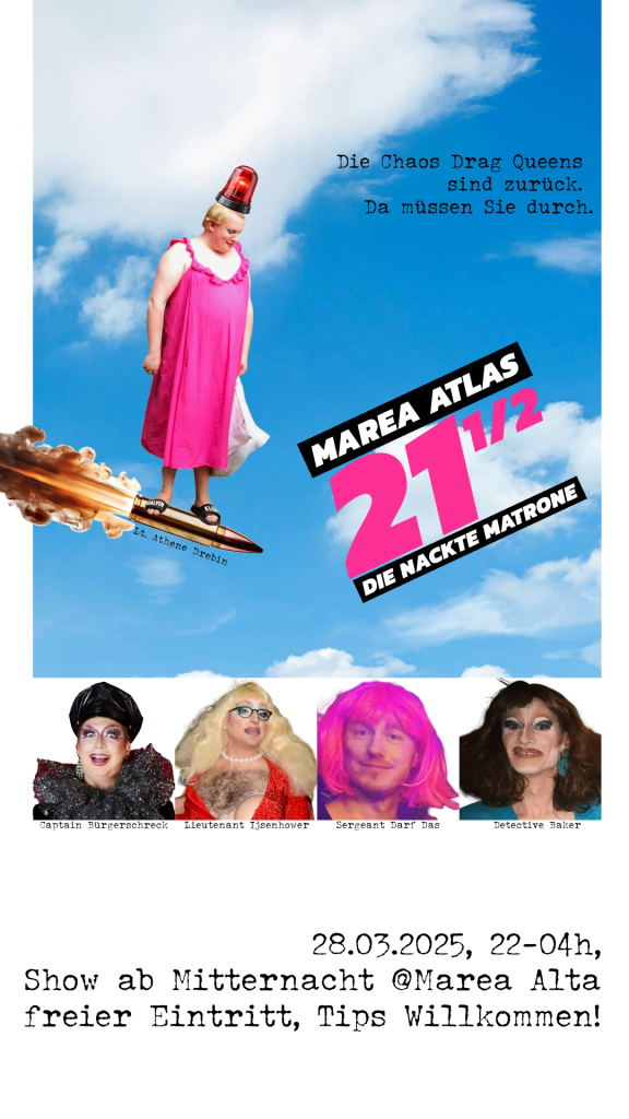 Club Atlas and Athene Atlas present Marea Atlas at Marea Alta - This time its an homage to Leslie Nielsen and Naked Gun